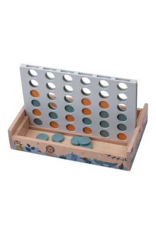 Juego de potencia 4 temas Safari de madera - Desde 36 meses