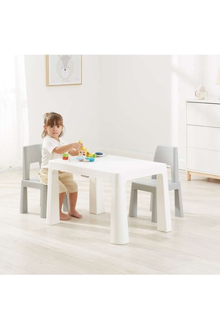 Mesa y 2 sillas - 78 x 49 x 50/28 x 55 x 28 cm - De 12 a 48 meses