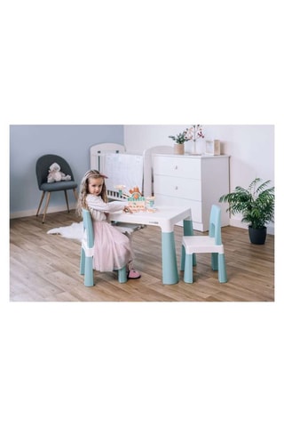 Mesa y 2 sillas - 78 x 49 x 50/28 x 55 x 28 cm - De 12 a 48 meses