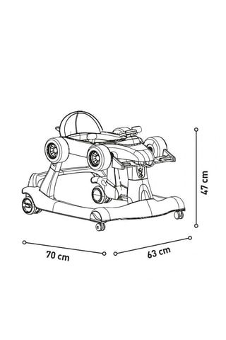 Andador 2 en 1 - Desde 6 hasta 36 meses - Hasta 15 kg