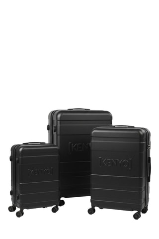 Set de 3 valises - Noir - 55/65/75,5 cm