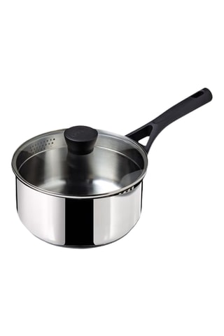 Cazo con tapa escurridor de acero inoxidable Expert Touch - 16 cm