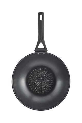 Wok antiadherente de acero inoxidable Expert Touch - 28 cm