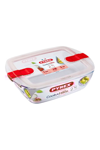 Fiambrera rectangular de vidrio de borosilicato Cook & Heat - 2,5 l