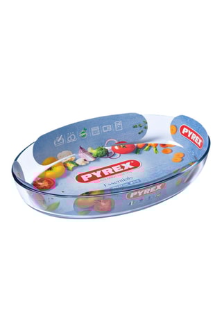 Fuente ovalada de vidrio de borosilicato Essentials - 39 x 27 cm