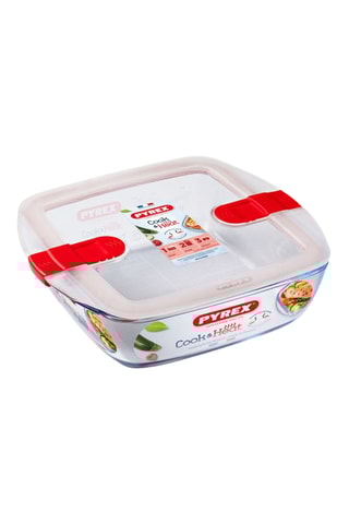 Fiambrera cuadrada de vidrio de borosilicato Cook & Heat - 2,2 l