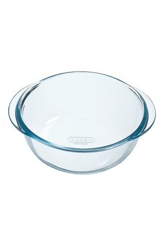 Fuente redonda de vidrio de borosilicato Pyrex® para air fryer - 20 x 18 cm