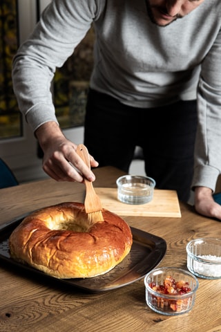 Fuente para horno rectangular Asimetria Macadamia - 20 x 25 cm