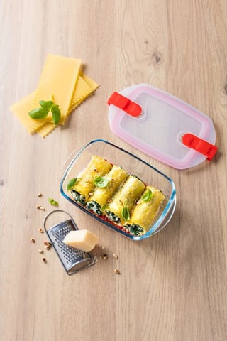 Fiambrera rectangular de vidrio de borosilicato Cook & Heat - 1,1 l