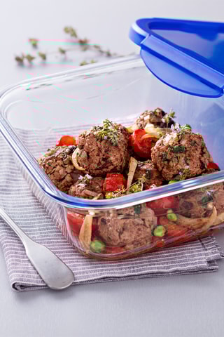 2 fiambreras de vidrio de borosilicato con tapa Cook&Go - 80 cl y 1,9 l