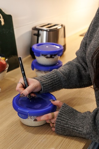 5 fiambreras de vidrio de borosilicato con tapa Cook&Go - 20 cl