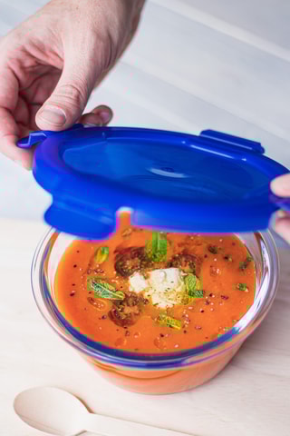 5 fiambreras de vidrio de borosilicato con tapa Cook&Go - 20 cl