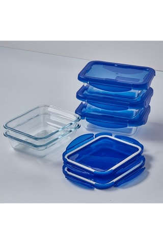 5 fiambreras de vidrio de borosilicato - 0,8 l