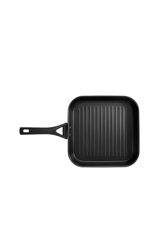 Grill rectangular antiadherente de acero inoxidable Expert Touch - 28 cm