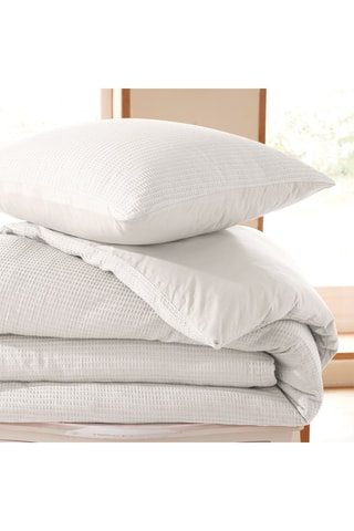 Conjunto de edredão em algodão colmeia 57 fios/cm² - Neve