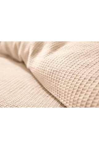 Conjunto de edredão em algodão colmeia 57 fios/cm² - Natural