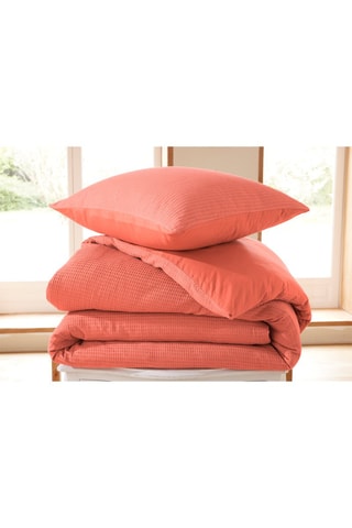 Conjunto de edredão em algodão colmeia 57 fios/cm² - Rosa