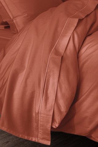 Lençol liso de algodão 80 fios/cm² Julian - Terracota