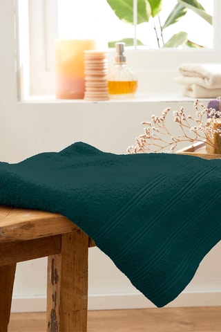 Toalha de duche grande - Verde-esmeralda - 70 x 140 cm