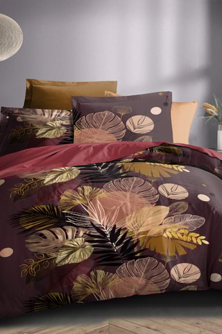 Conjunto de edredão Palm - Castanho