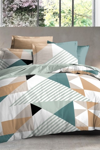Conjunto de lençóis Geo - Turquesa