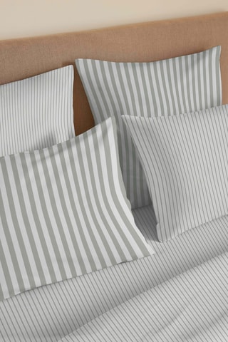 Conjunto de edredão em algodão 57 fios/cm² Palerme - Verde eucalipto