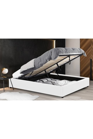 Lit coffre avec sommier Otto - Blanc