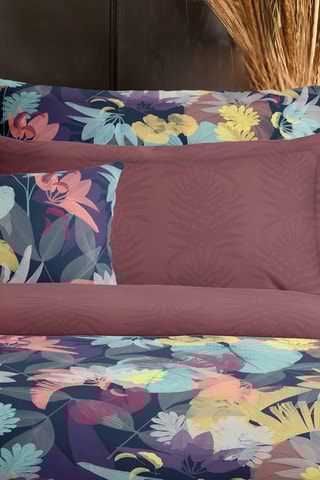 Funda de almohada de satén de algodón 80 hilos/cm² Areca Micro - Marrón