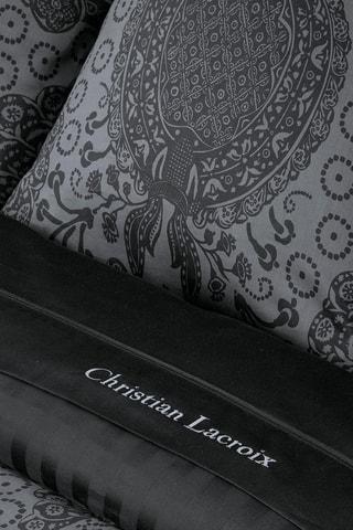 Funda de almohada de satén de algodón 80 hilos/cm² Arles - Gris