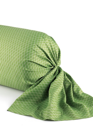 Funda de almohada de satén de algodón 80 hilos/cm² Garden Micro - Verde