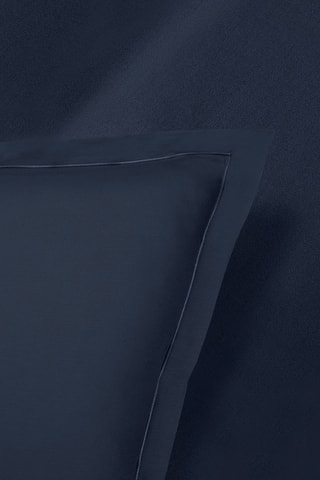 2 fundas de almohada de satén de algodón 80 hilos/cm² Uni 1 baratta - Azul oscuro