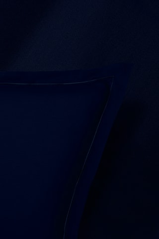 2 fundas de almohada de satén de algodón 80 hilos/cm² Uni 1 baratta - Azul marino