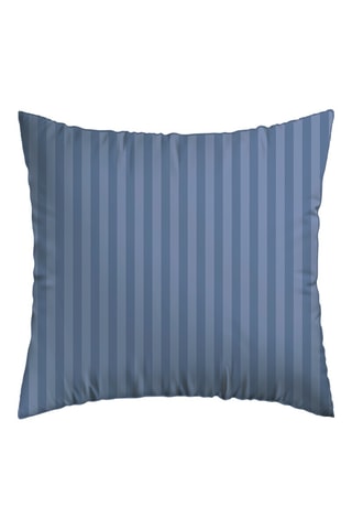 2 fundas de almohada de satén de algodón 80 hilos/cm² Dobby - Azul