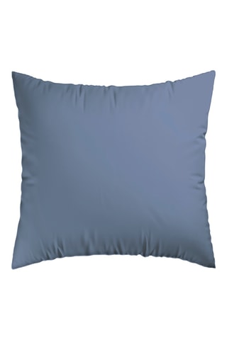 2 fundas de almohada de satén de algodón 80 hilos/cm² Dobby - Azul