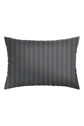 2 fundas de almohada de satén de algodón 80 hilos/cm² Arles - Gris oscuro
