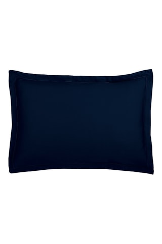 2 fundas de almohada de satén de algodón 80 hilos/cm² Uni 1 baratta - Azul marino