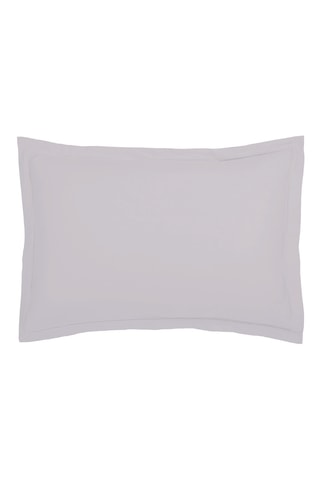 2 fundas de almohada de satén de algodón 80 hilos/cm² - Gris claro