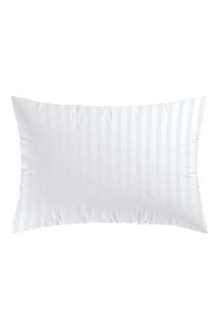 2 fundas de almohada de satén de algodón 120 hilos/cm² Arles - Blanco