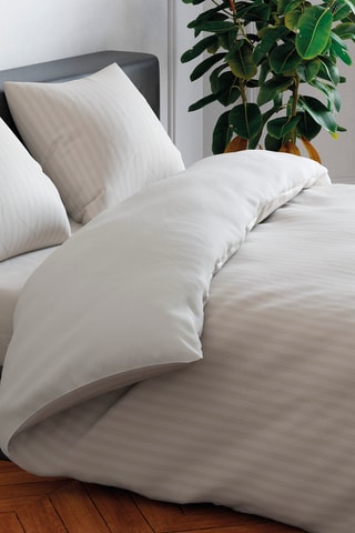 Juego de nórdico de satén de algodón 80 hilos/cm² Dobby - Topo