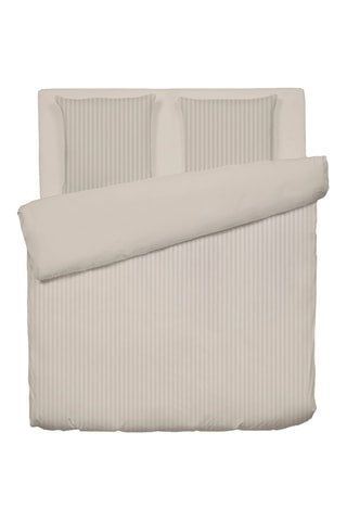 Juego de nórdico de satén de algodón 80 hilos/cm² Dobby - Topo