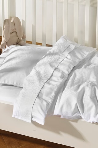 Sábana encimera de satén de algodón 80 hilos/cm² Arles - Blanco