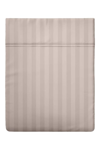 Sábana encimera de satén de algodón 80 hilos/cm² Dobby Stripe Woven - Topo