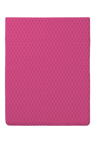 Sábana encimera de satén de algodón 80 hilos/cm² Garden Micro - Fucsia