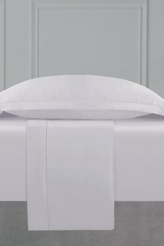 Sábana encimera de satén de algodón 80 hilos/cm² Uni 1 baratta - Gris claro