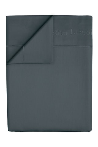 Sábana encimera de satén de algodón 80 hilos/cm² Uni 1 baratta - Gris oscuro