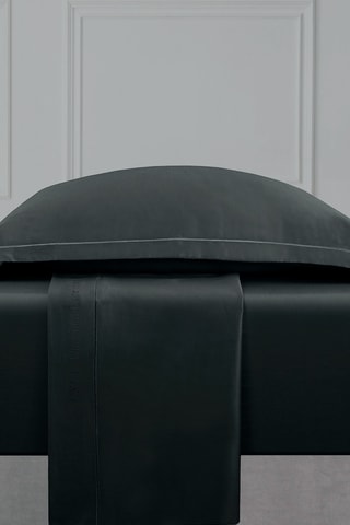 Sábana encimera de satén de algodón 80 hilos/cm² Uni 1 baratta - Gris oscuro