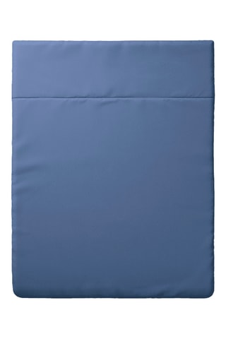 Sábana encimera de satén de algodón 80 hilos/cm² Liso - Azul marino