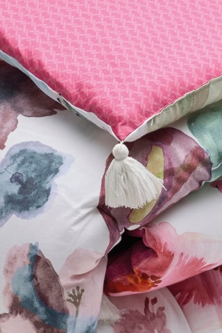 Colcha de satén de algodón 80 hilos/cm² Exotique - Rosa 