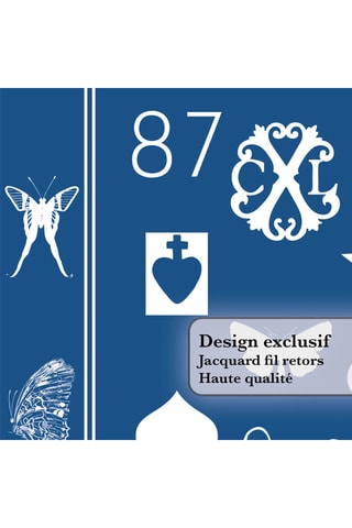 2 paños Amulette - Azul petróleo