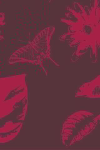 2 paños Primavera - Gris oscuro y burdeos